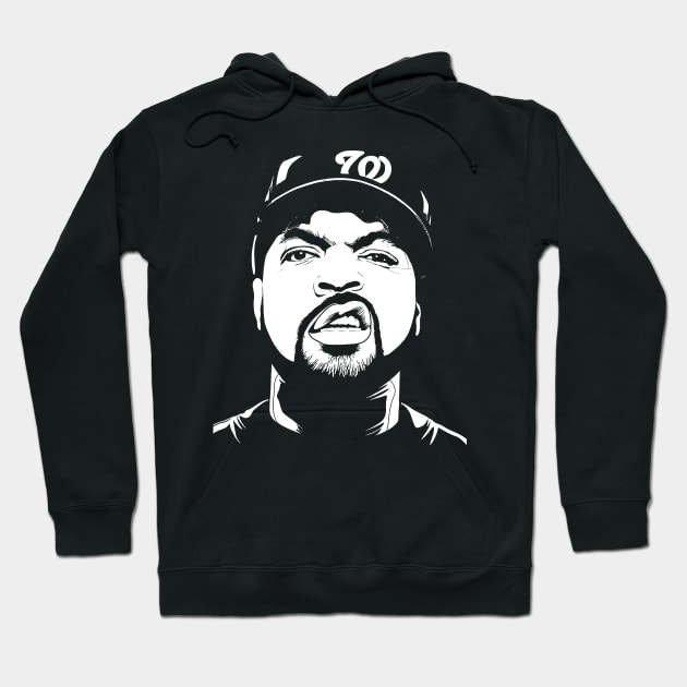 Ice Cube - Black white Hoodie by Ronaldart69